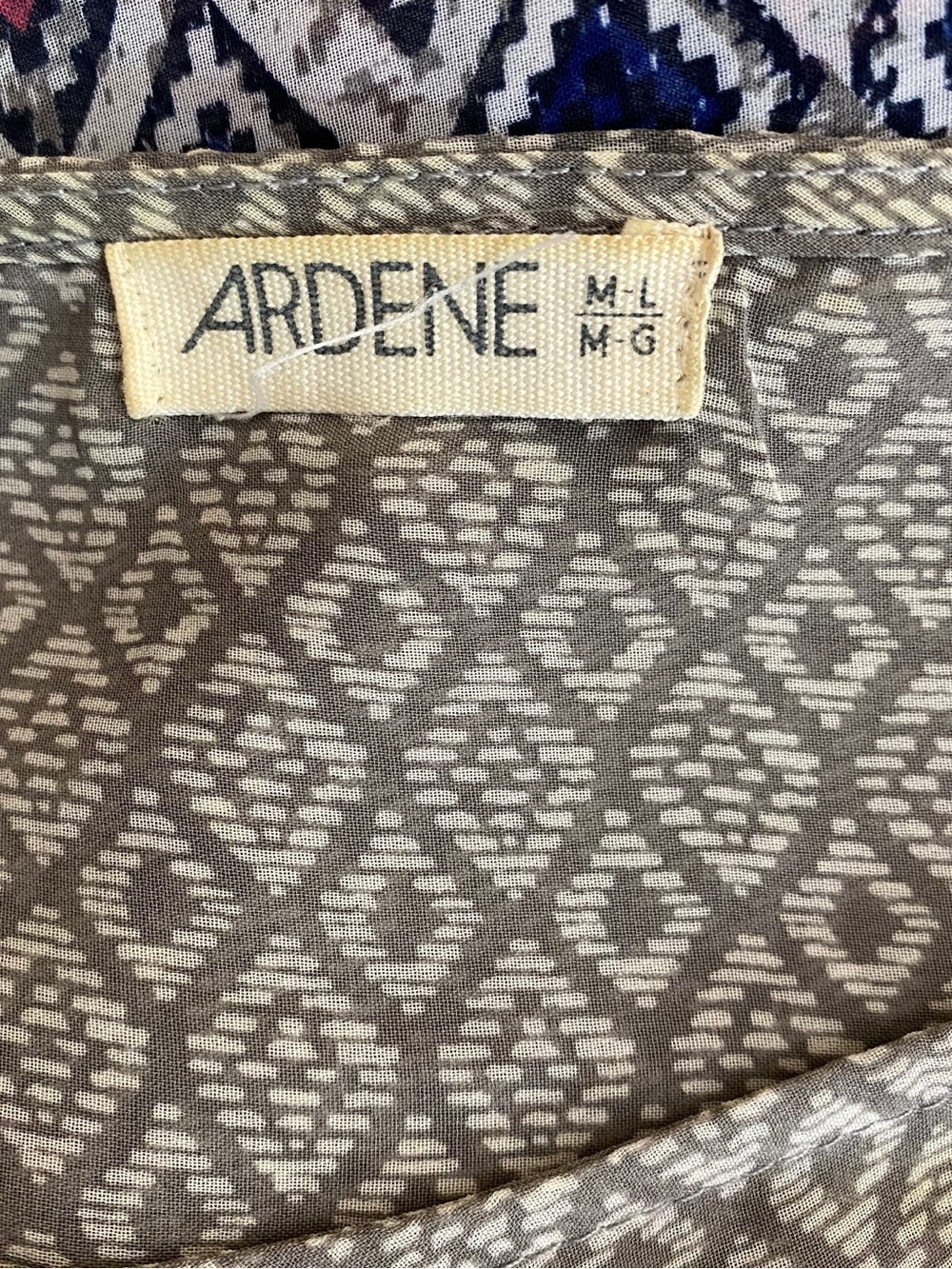 Ardene Colorful Boho Aztec Poncho Blouse Oversized Bohemian Cape Top M/L - Picture 6 of 6